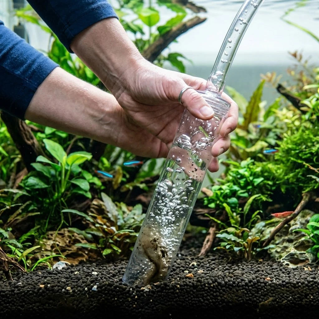 תחזוקת אקווריום לפני מילואים - החלפת מים וניקוי פילטרים מקצועי
